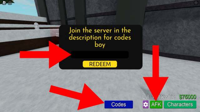 How to redeem codes for Modded ABA