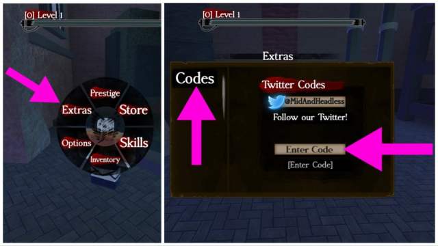 How to redeem codes in Untitled Attack on Titan