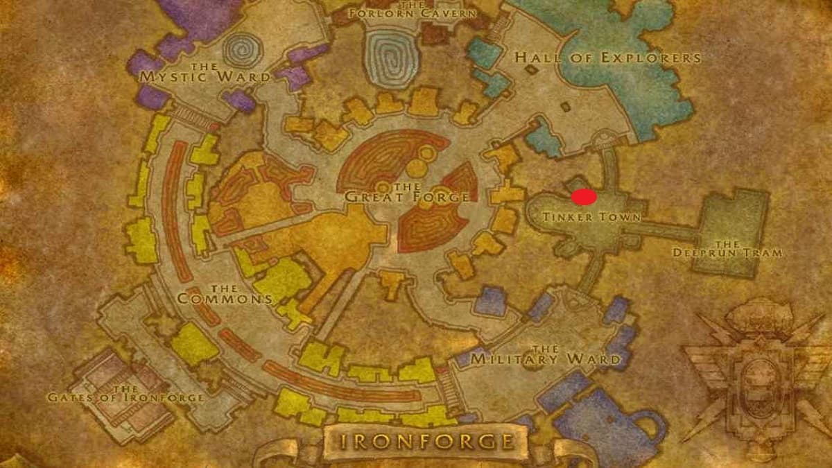 WoW Ironforge Map