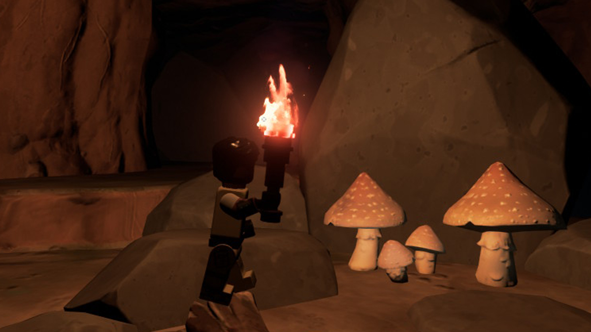 Slurp Mushrooms growing in cave