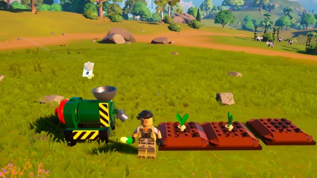 Grain-mill and wheat growing in LEGO Fortnite
