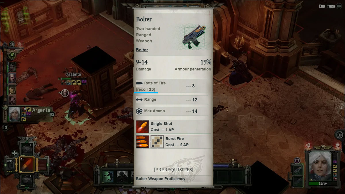bolter stats in warhammer 40k rogue trader
