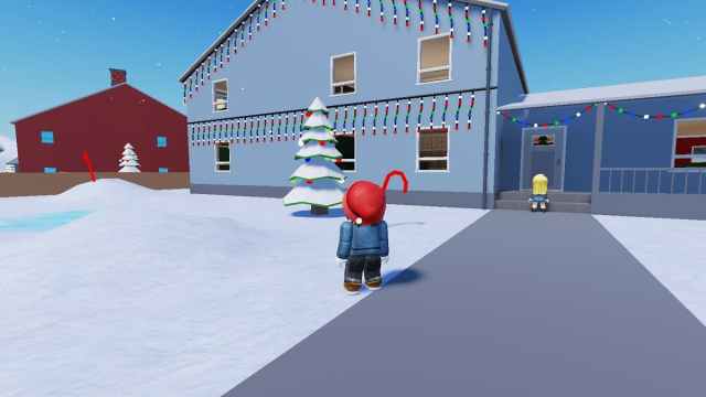 Roblox House and Snow