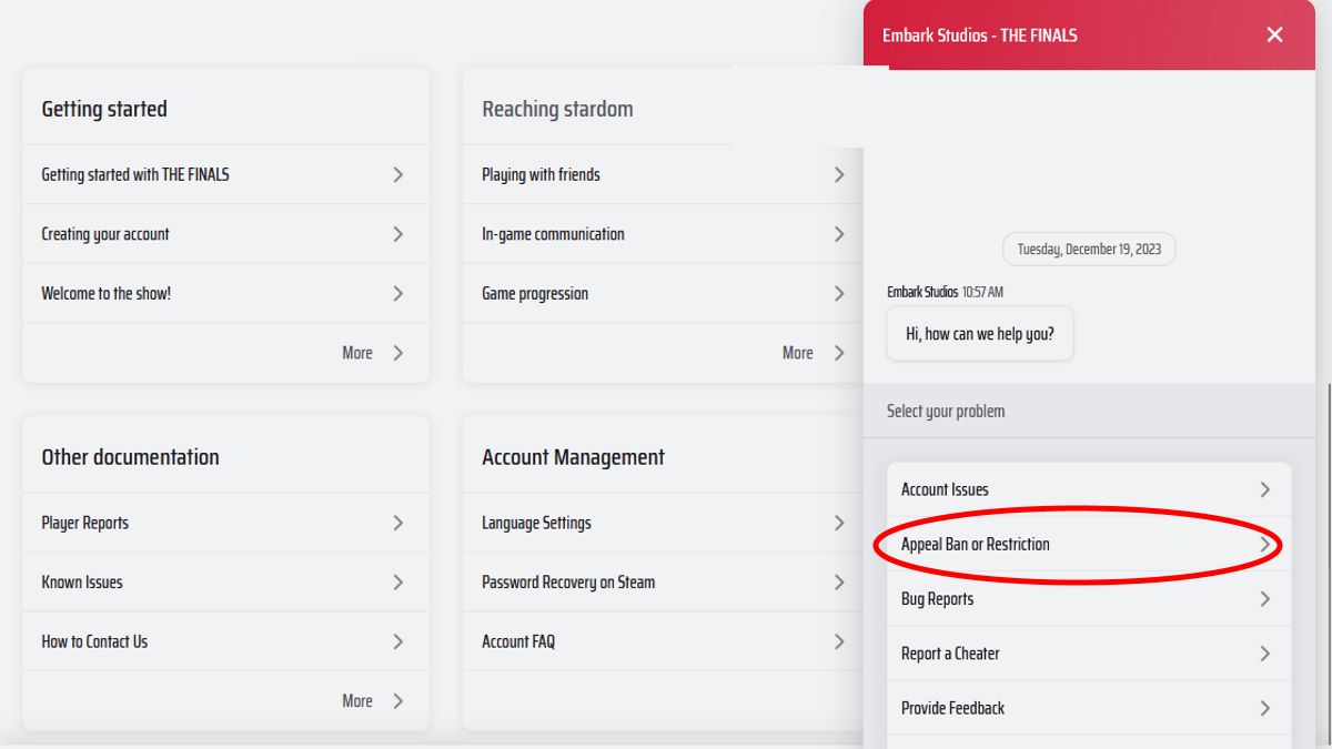 How to Appeal a Ban in The Finals TFLA004 Error Fix GameSkinny