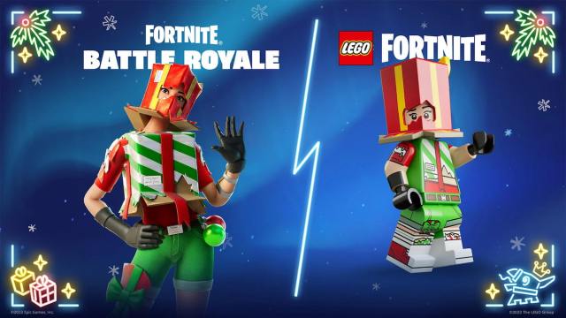 holiday boxy and lego holiday boxy skins in fortnite