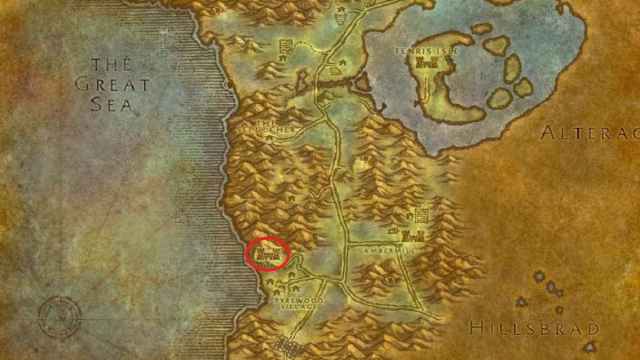 WoW Silverpine Forest Map