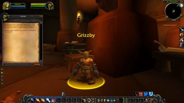 Grizzby refusing to talk to a player