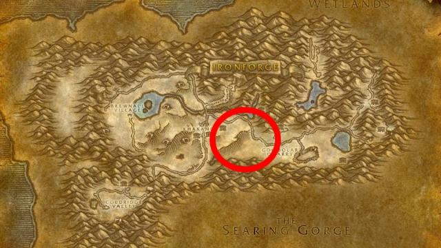 Wandering Swordsman location in Dun Morogh.
