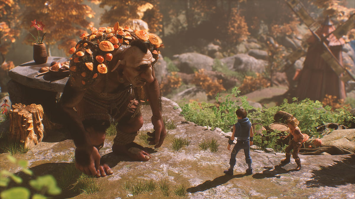 brothers talking to a troll in brothers a tale of two sons