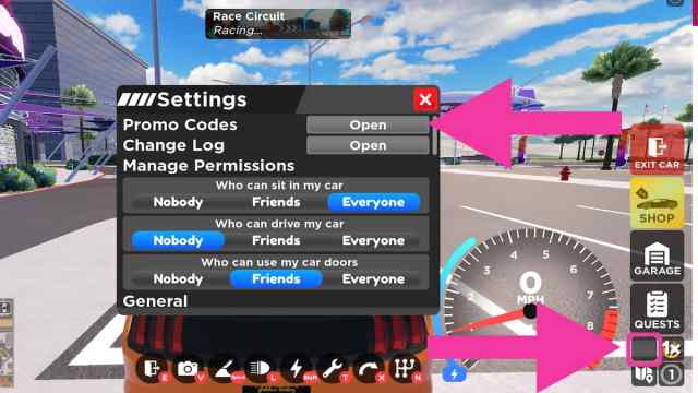 How to redeem codes in Drive World 