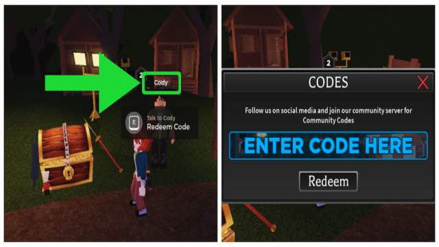 How to redeem codes in Survive the Killer