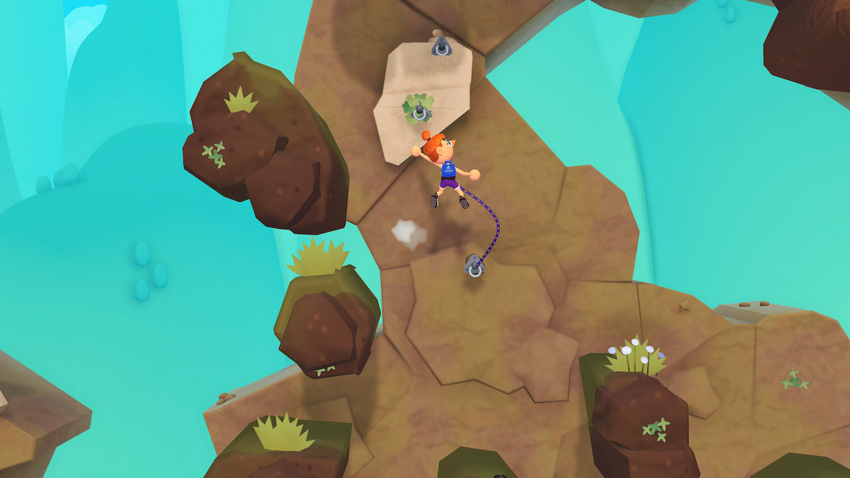 player climbing in surmount