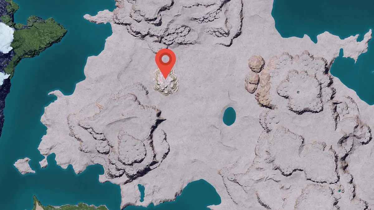 Duneshelter location map in Palworld