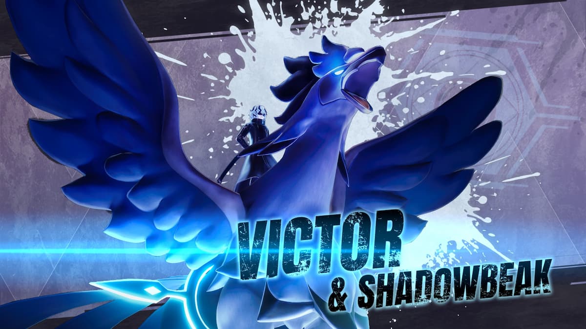 Victor and Shadowbeak cinematic battle banner.