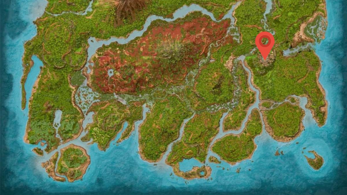 Green Obelisk location on the ARK's map