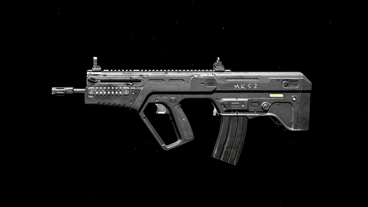 Side view fo the RAM-7 Assault Rifle in Modern Warfare 3