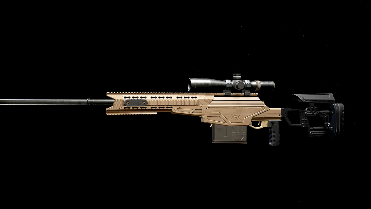 Side view fo the XRK Striker Sniper Rifle in Modern Warfare 3