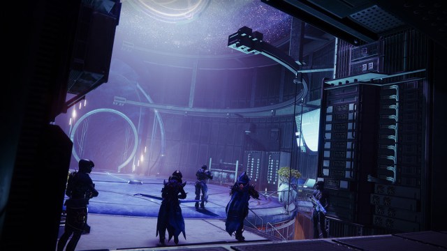 Three Guardians going to see Mara or Riven in the H.E.L.M.