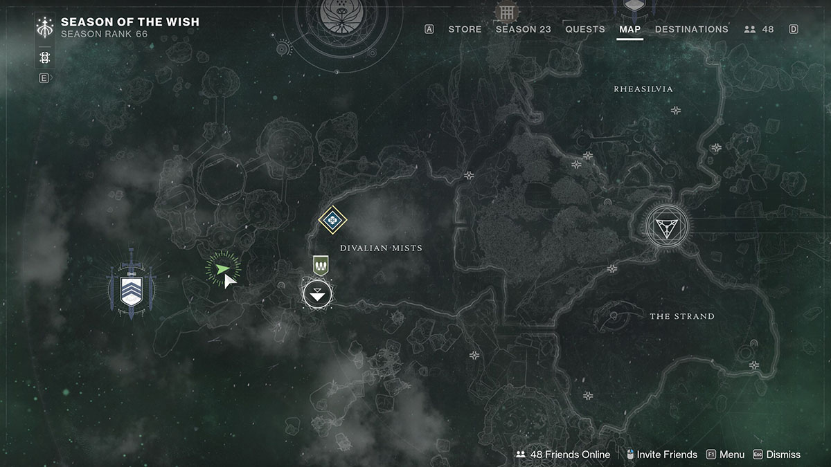 The location of the celesital anomaly in Destiny 2