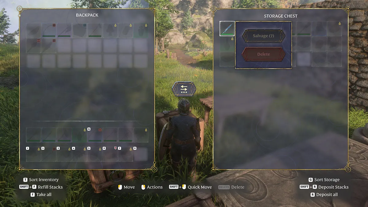 Enshrouded: How to Salvage Items and Weapons Instead of Deleting Them ...