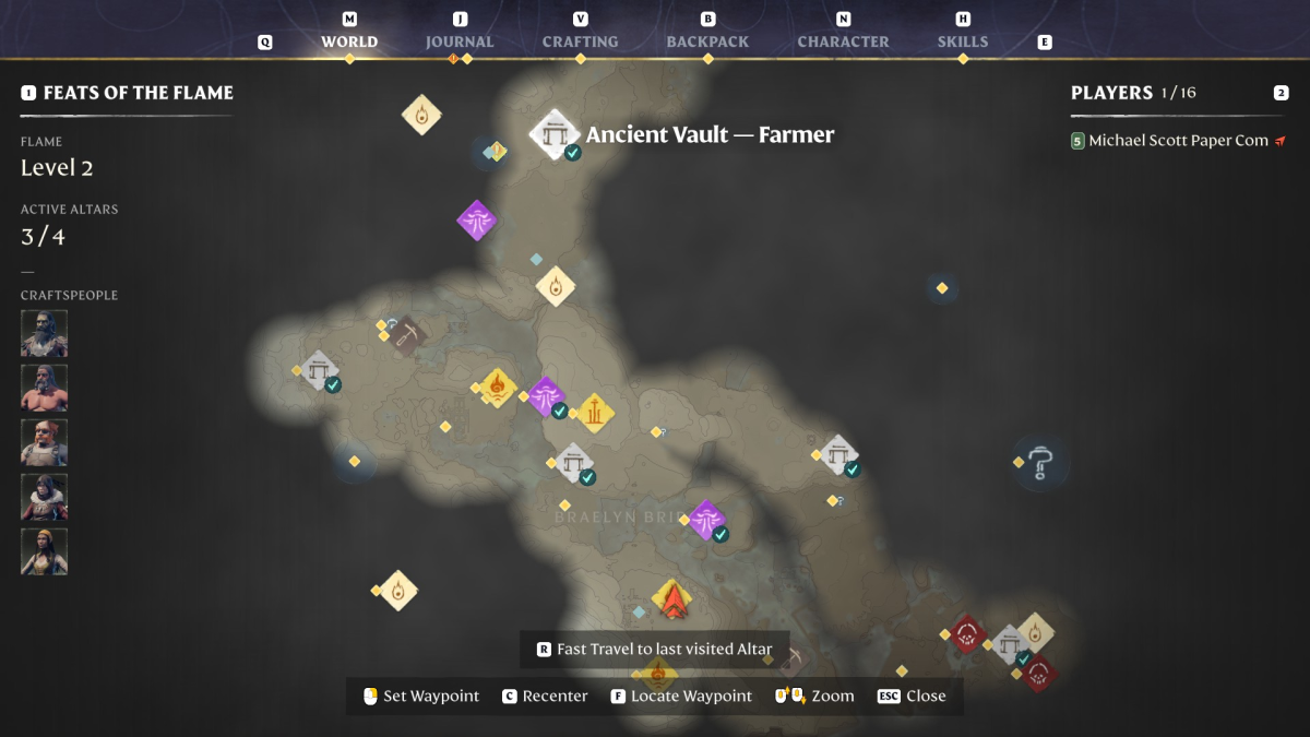The Farmer Vault location in Enshrouded