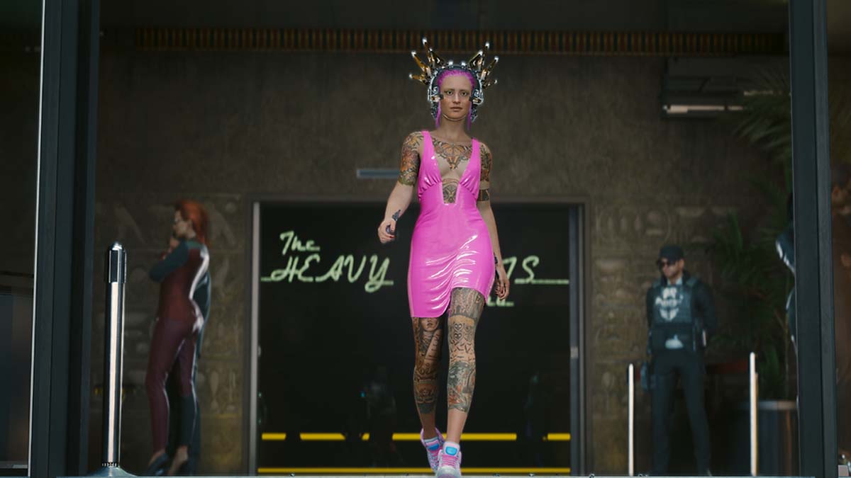 Pink Liqui-Rubber Dress in Cyberpunk 2077