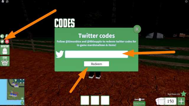 How to redeem codes in Roblox Backpacking