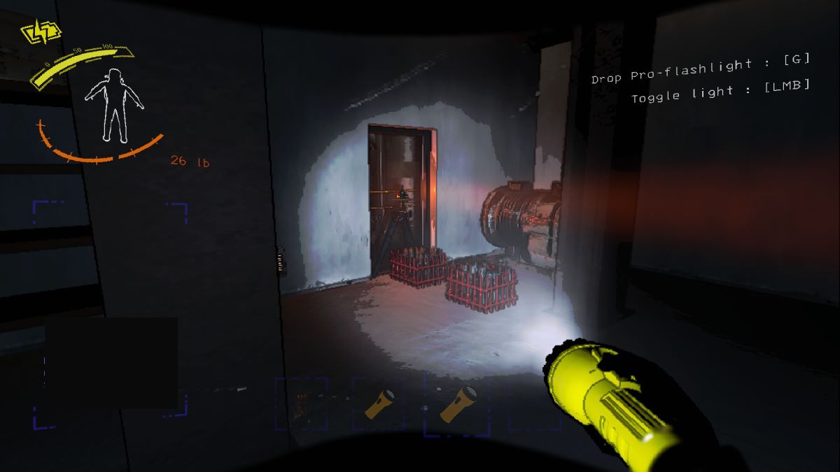 A turret blocking a door in this week's Lethal Company challenge moon