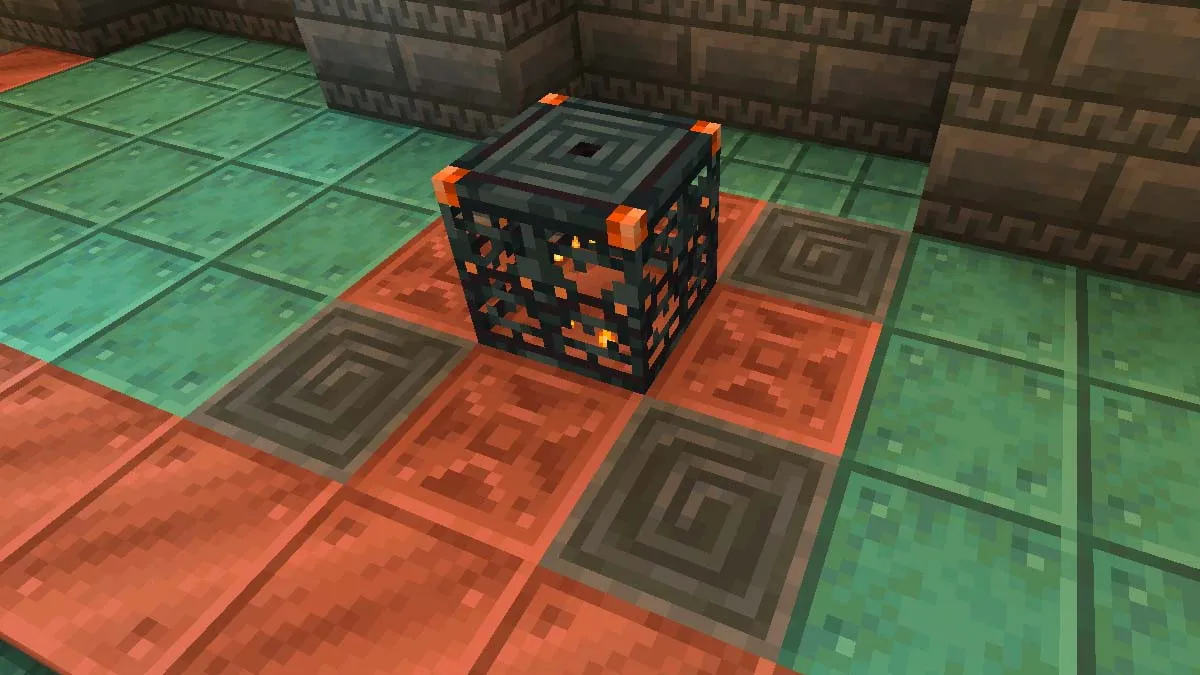 Breeze spawner in Minecraft trial chambers
