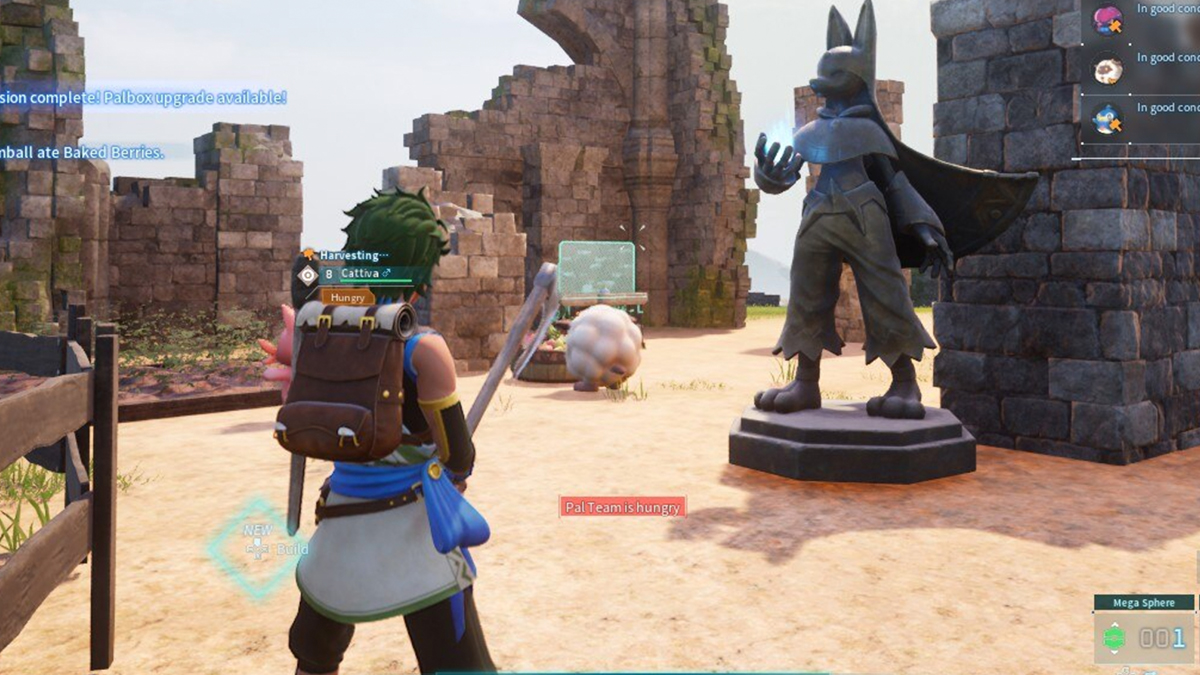 base with statue of power in Palworld