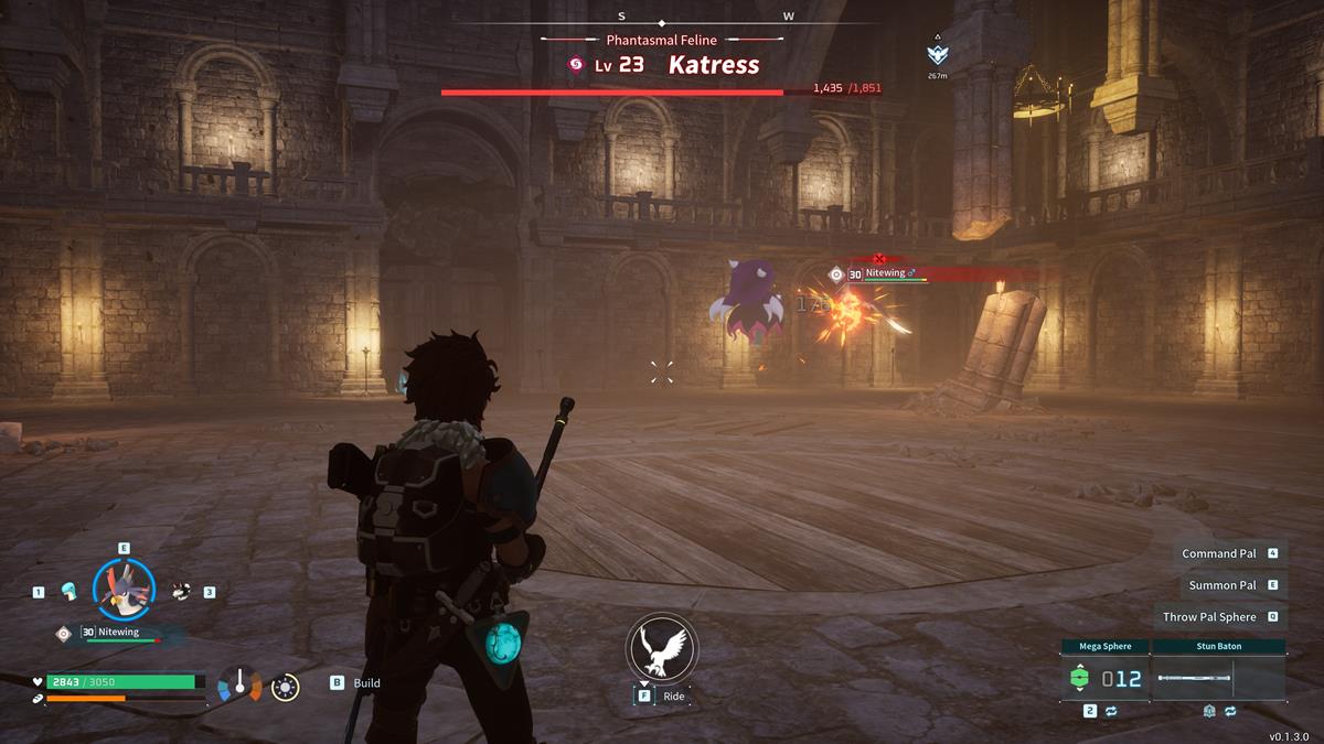 Nitewing and Katress fighting in a dungeon