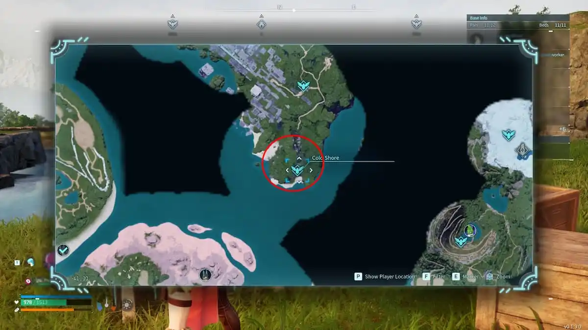 Huge Damp Egg spawn location map. 