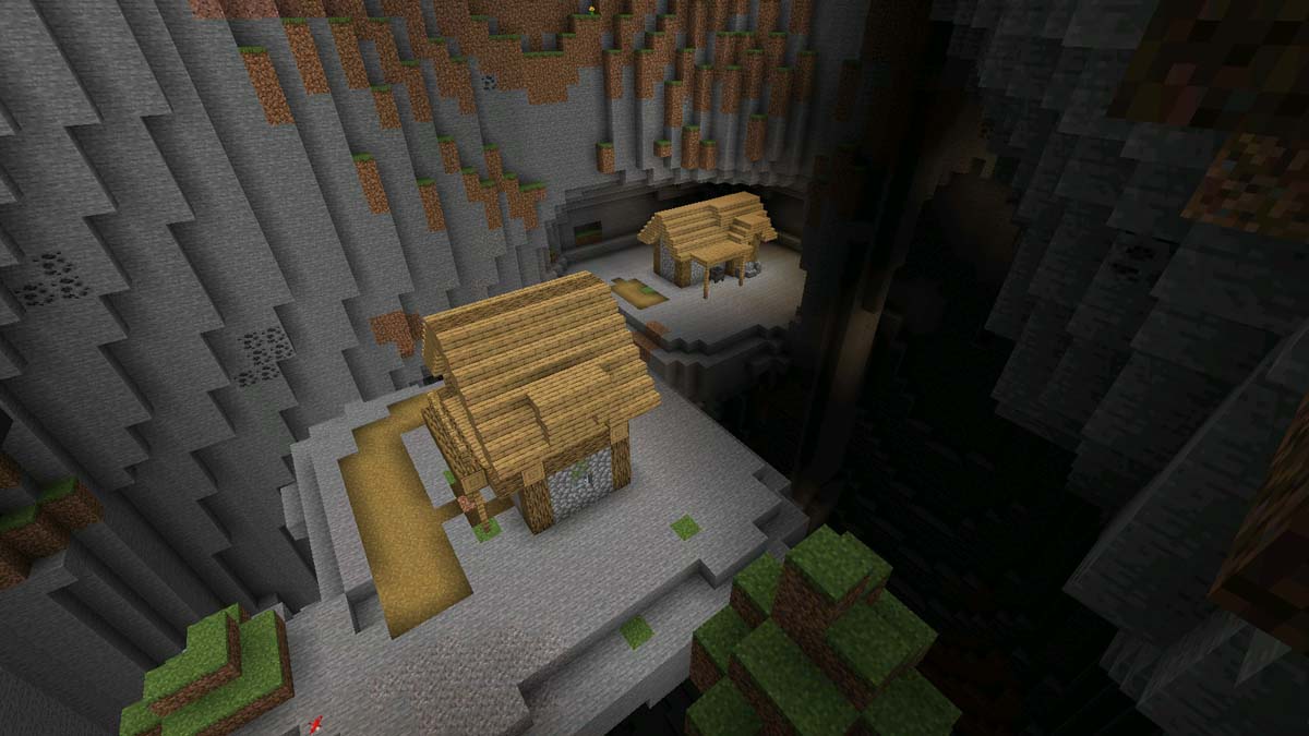 Underground village in Minecraft