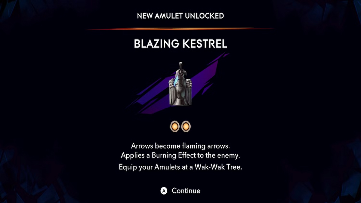 blazing kestrel amulet in prince of persia the lost crown