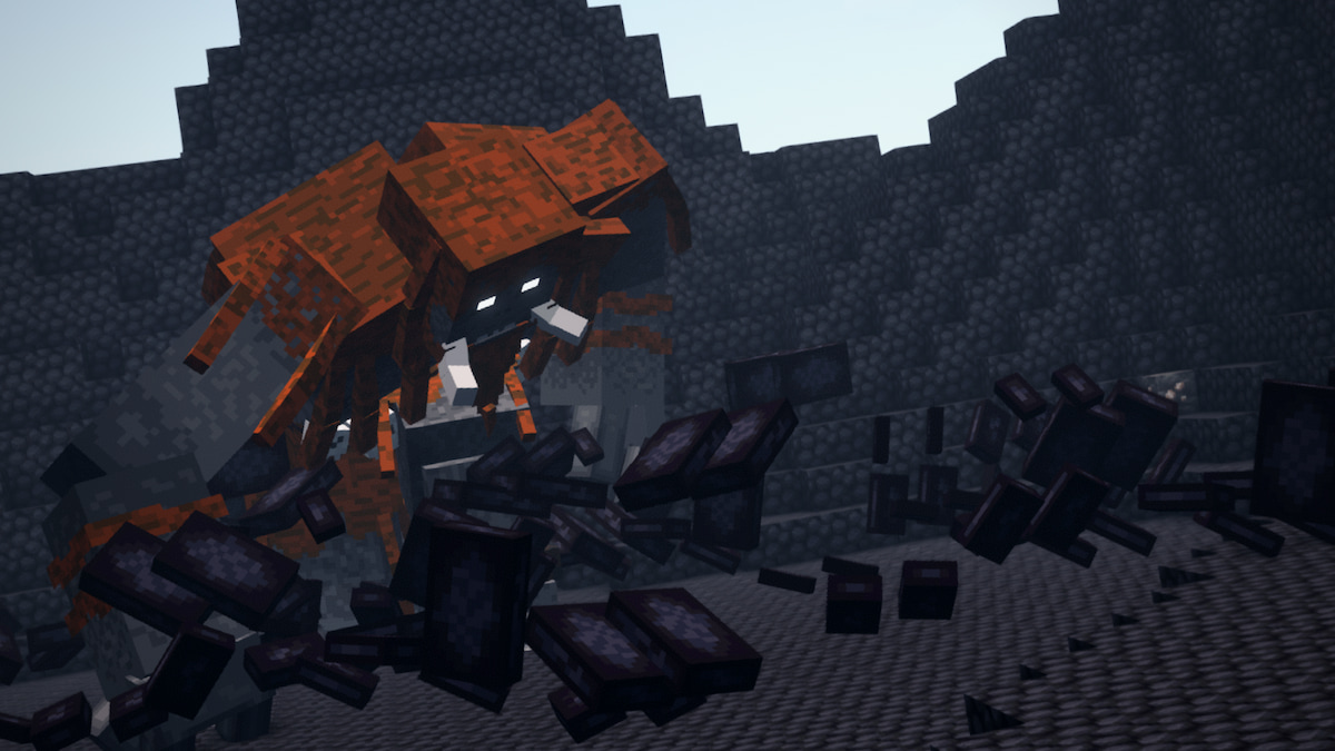 The Fire Giant boss in the DawnCraft modpack.