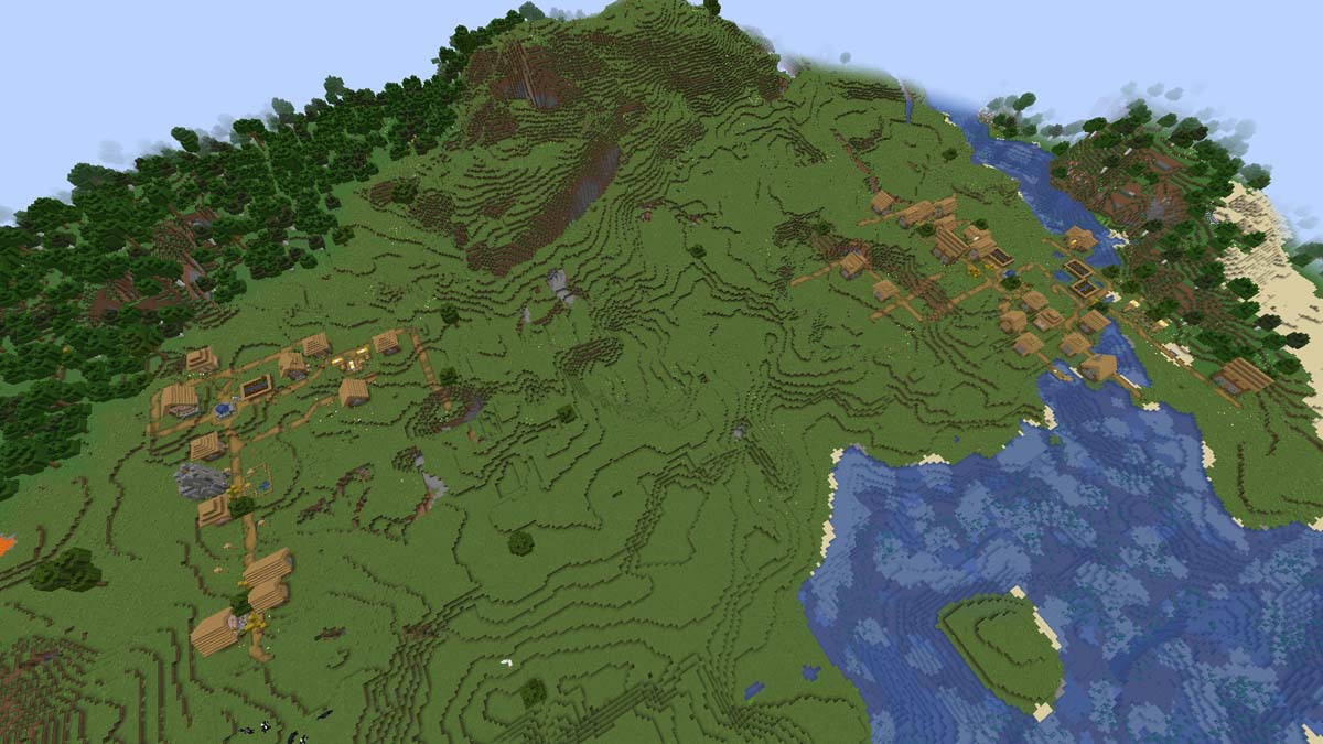 Double village in Minecraft