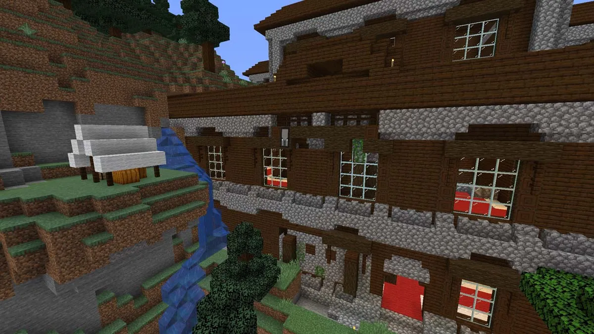 Mansion outpost glitch in Minecraft