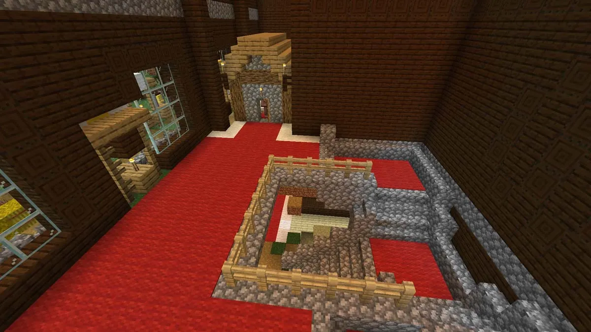Mansion village glitch in Minecraft