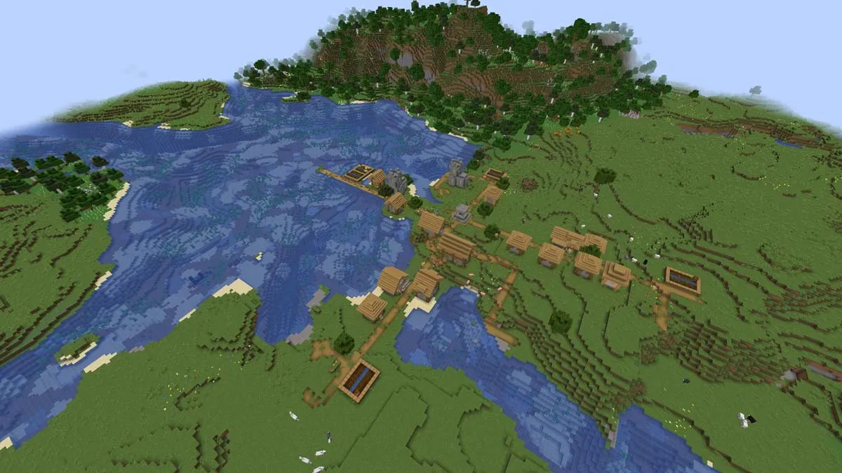 River village in Minecraft