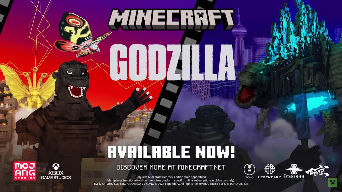 Minecraft Godzilla and King Kong 