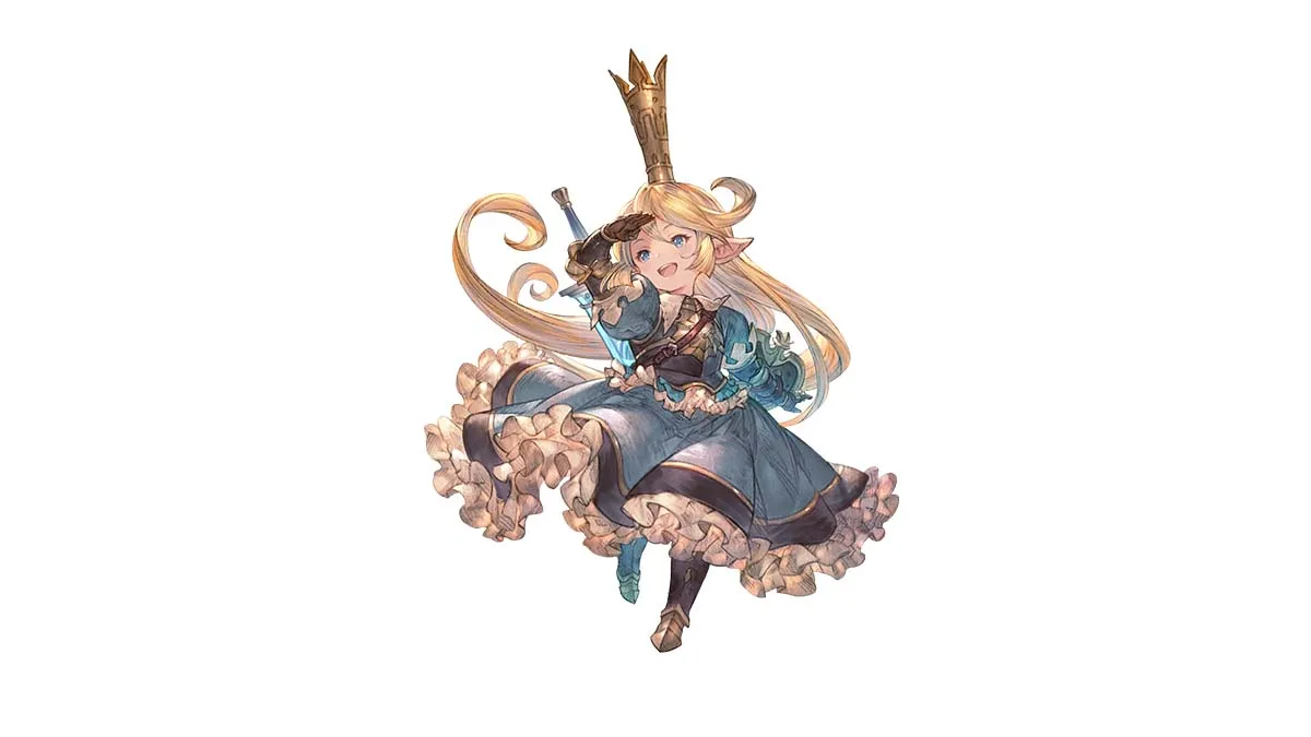 Portrait of Charlotta in Granblue Fantasy: Relink on a white background