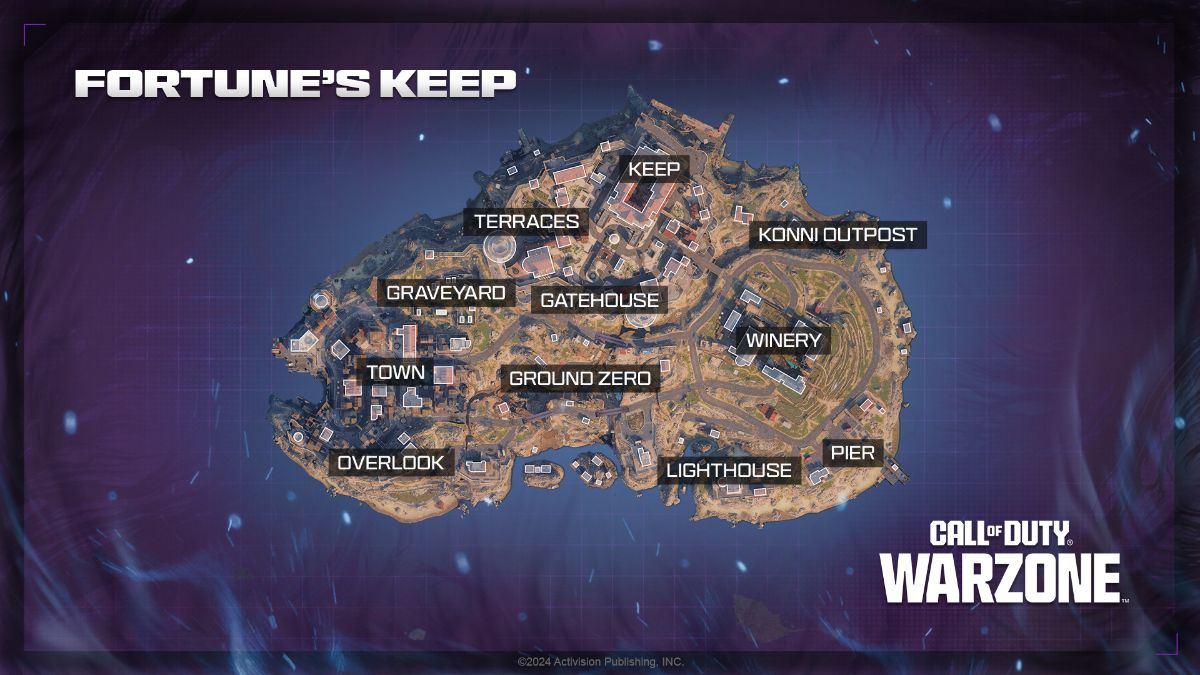 Call of Duty MW3 Fortune's Keep map image for season 2.