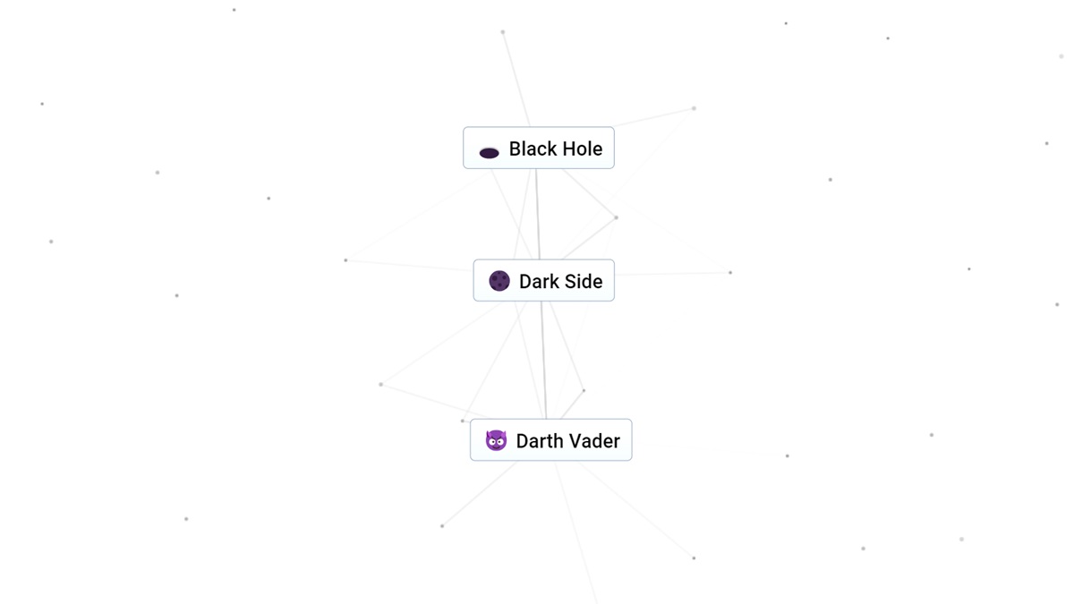 black hole, dark side, and darth vader tabs in Infinite Craft