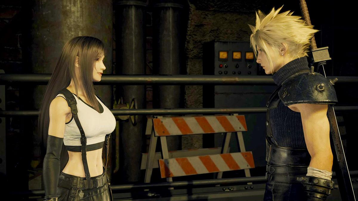 Tifa and Cloud speaking in Final Fantasy 7 Rebirth