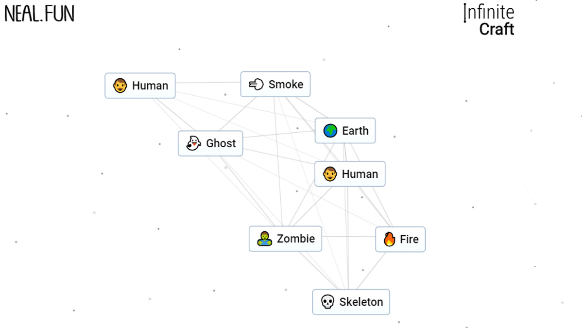 How to Make Zombie, Skeleton, Ghost, and Vampire in Infinite Craft