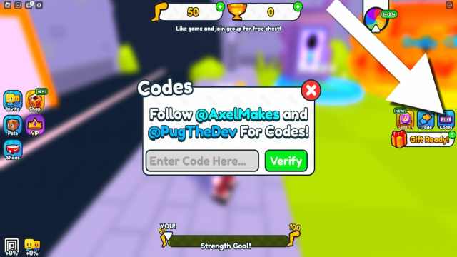 How to redeem codes in Jump Race.