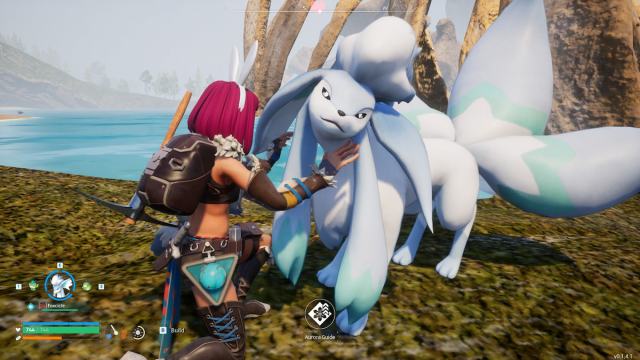 Player petting Foxcicle