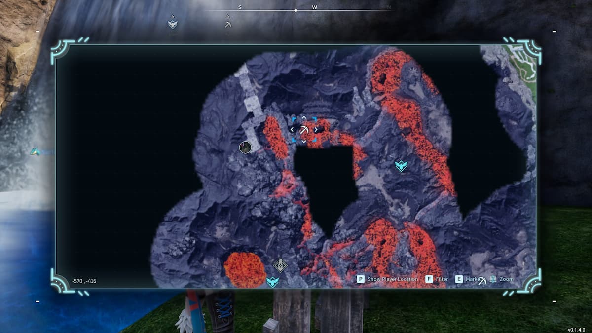 Destroyed Mineshaft map location.