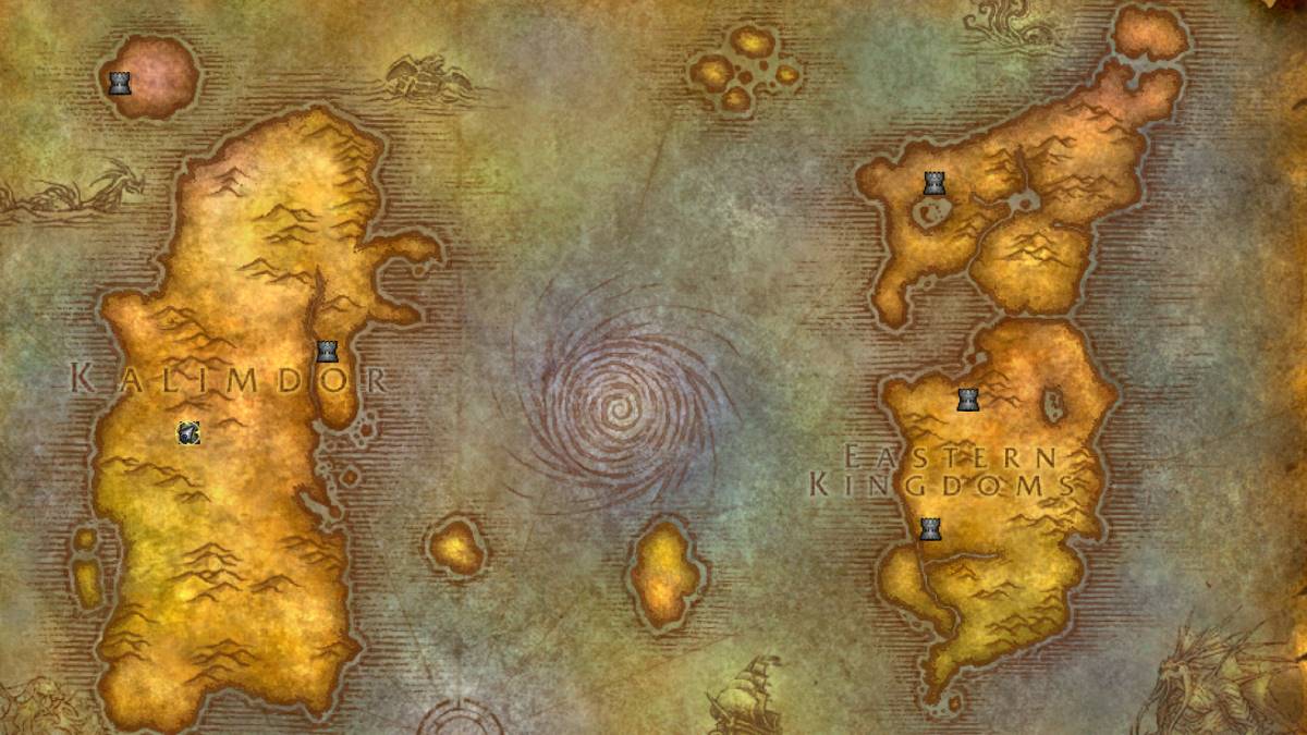 The Classic WoW Azeroth map in SoD