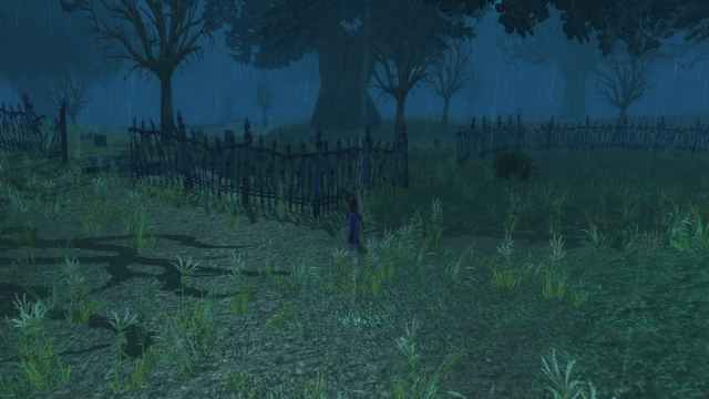 Duskwood Graveyard where a Dark Rider appears